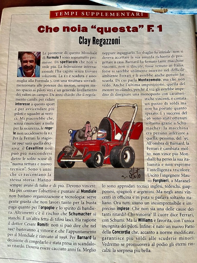 Clay Regazzoni intervista