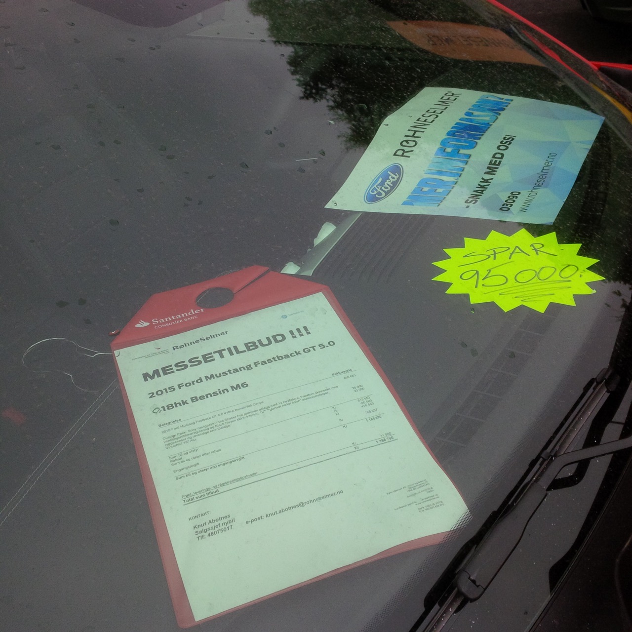 Ford Mustang imposte Norvegia