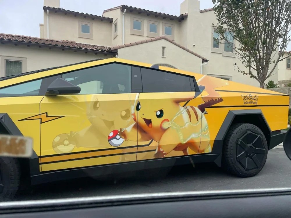 Cybertruck Pokemon PIkachu