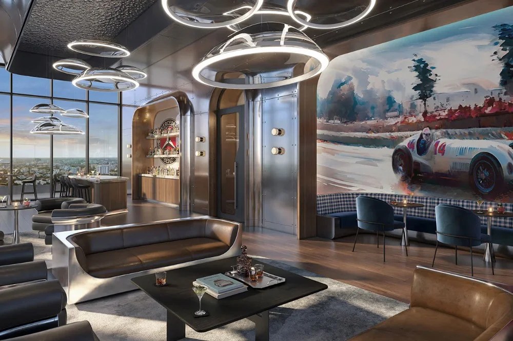 Mercedes Grattacielo Miami piscina