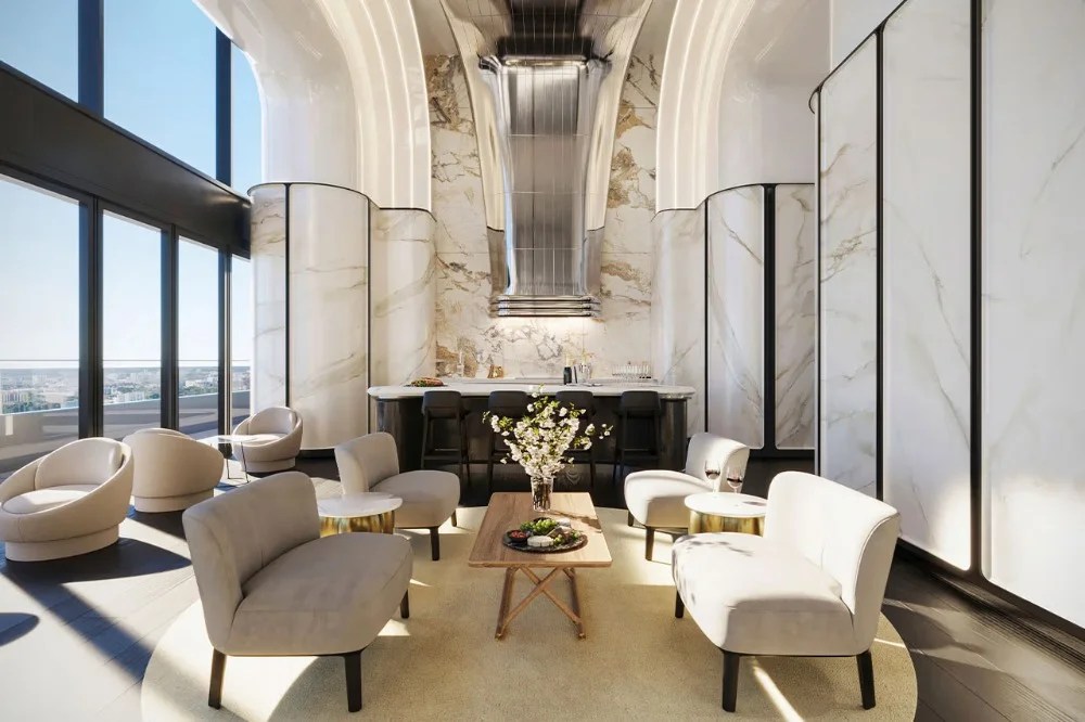 Mercedes Grattacielo Miami piscina