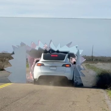 Mark Rober YouTuber test Willy il Coyote Beep Beep Autopilot