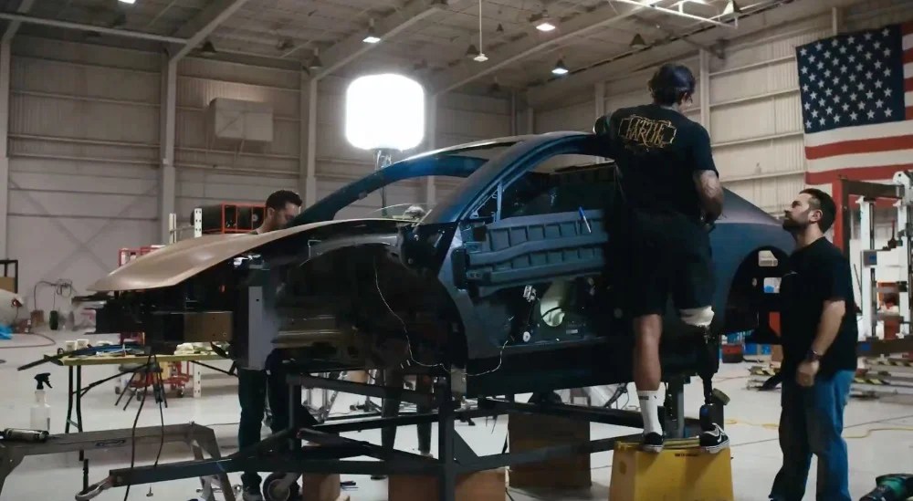 Tesla Cybercab chassis