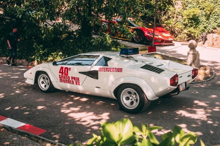Lamborghini Countach Pace Car safety car Gran Premio di Monaco Fuori Concorso Villa d'Este