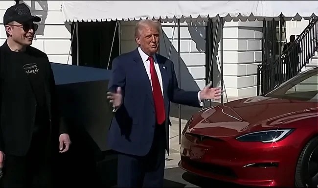 Donald Trump vende Tesla Elon Musk