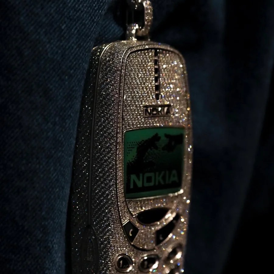 Drake Nokia 3310 portachiavi diamanti