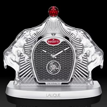 Jacob and Co Lalique Bugatti orologio da tavolo