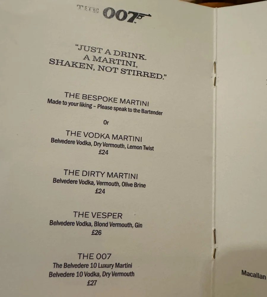 007 pop up bar a tema james bond a londra