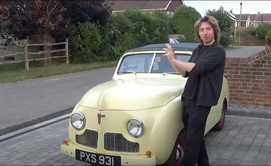 youtuber guida la crosley di james may del grand tour