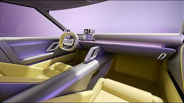 Hyundai concept three fari led fari pixel capo design