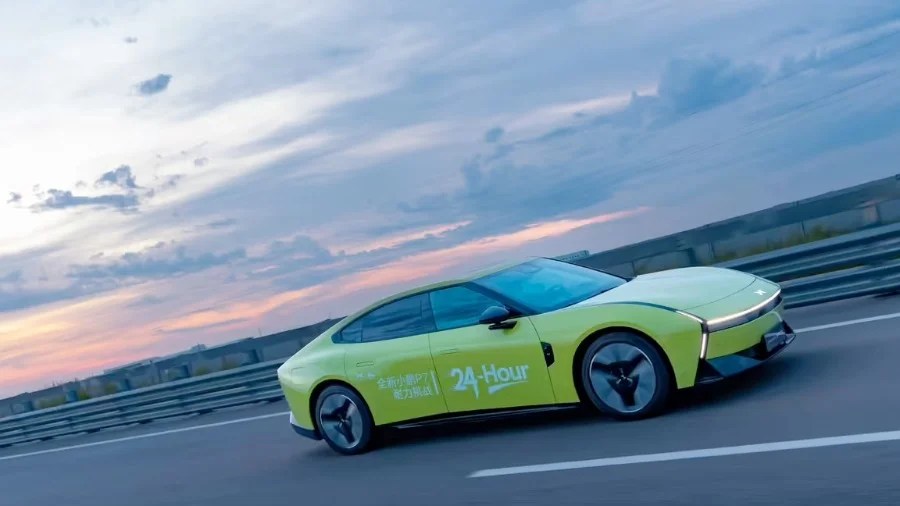 xpeng p7 record di resistenza