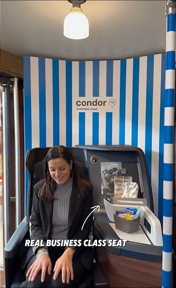 condor airlines tram experience milano business class