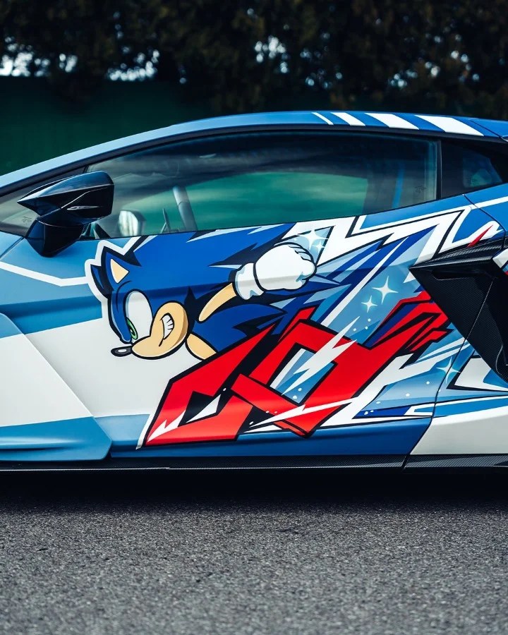 Lamborghini si è presentata a quest'edizione di Imola Comics and Games con una Revuelto dedicata a Sonic the Hedgehog