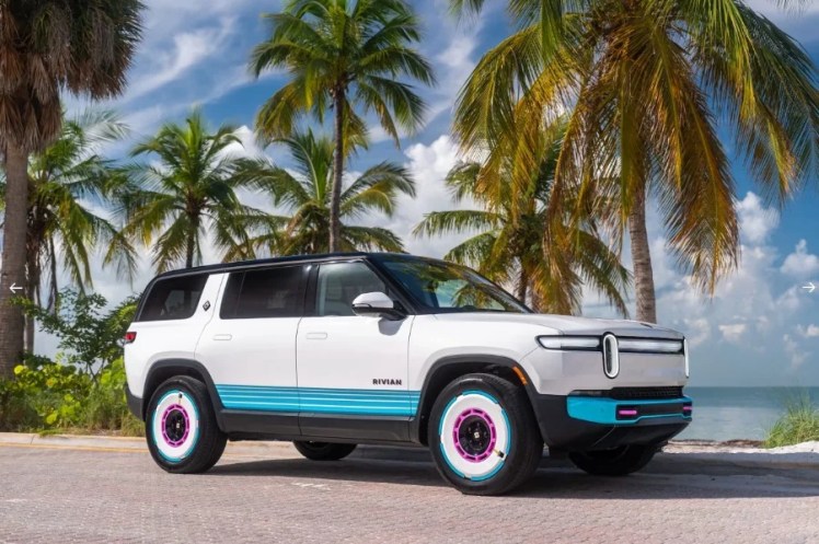 rivian r1s suv miami art week miami edition quadrimotore produzione limitata