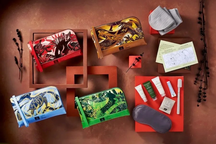 amenity kit emirates united for wildfire collezione economy