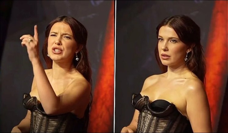 Il momento assurdo in cui Millie Bobby Brown ha risposto ai paparazzi che le chiedevano di sorridere - e come sempre il web si è diviso