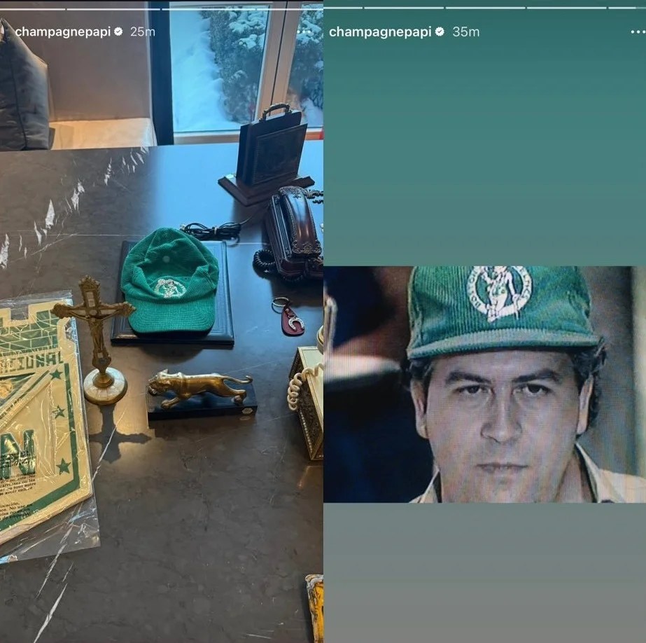 Drake avrebbe speso circa 75.000 dollari per acquistare un cappellino a quanto pare appartenuto a Pablo Escobar