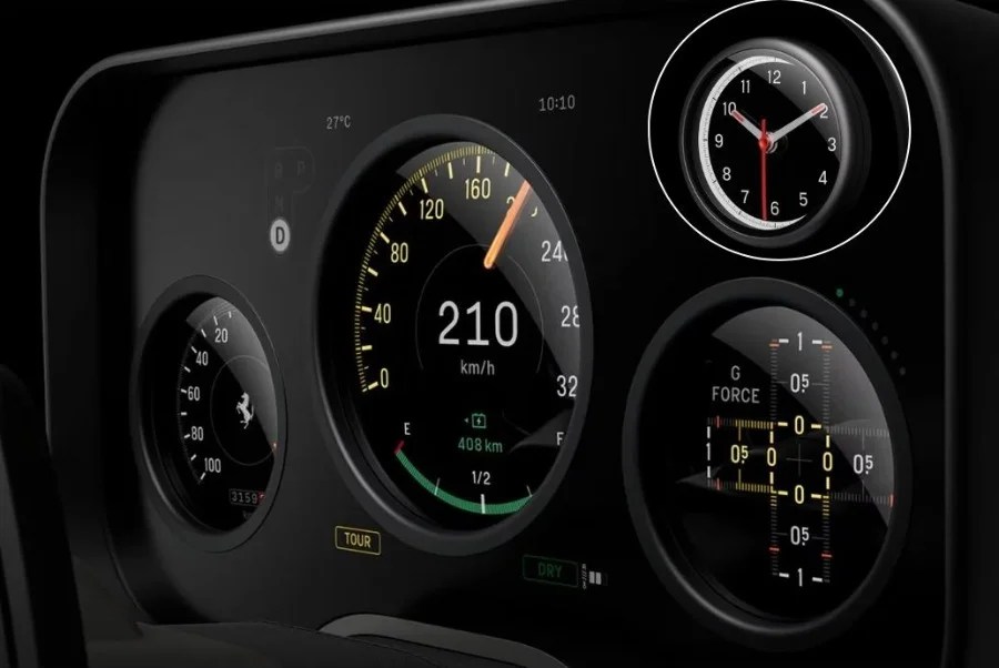 Ferrari Luce elettrica interni disegnati da Jony Ive Apple