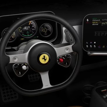 Ferrari Luce elettrica interni disegnati da Jony Ive Apple