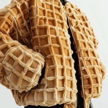 Il web impazzisce per la giacca a forma di waffle - ma è un fake