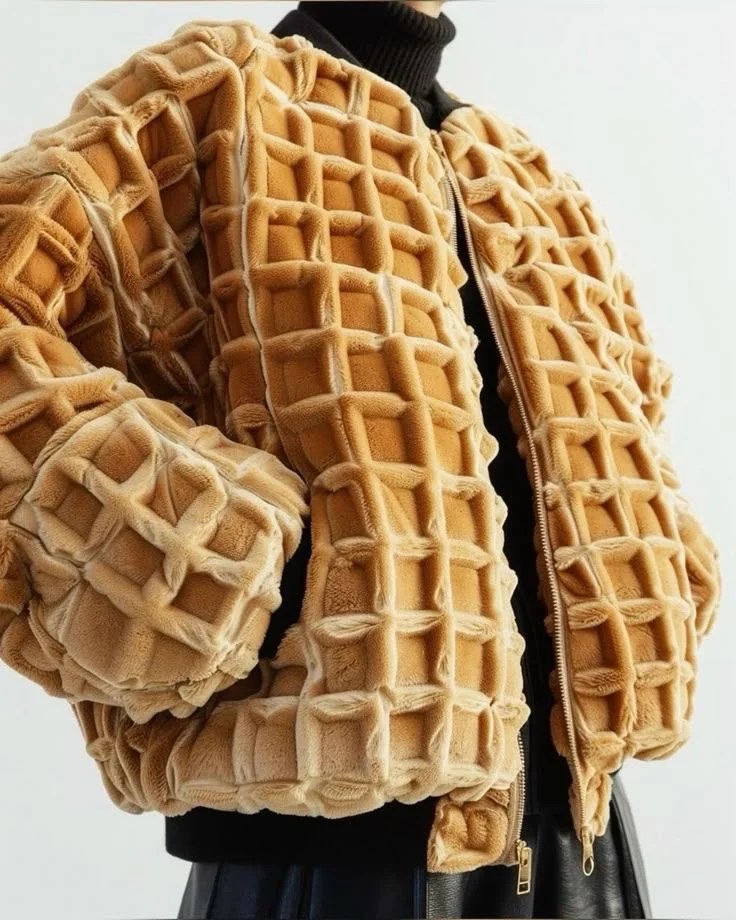 Il web impazzisce per la giacca a forma di waffle - ma è un fake
