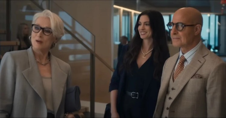 Miranda, Andy e Nigel tornano nel primo trailer per Il diavolo veste Prada 2 - e buona parte del film è girato in Italia