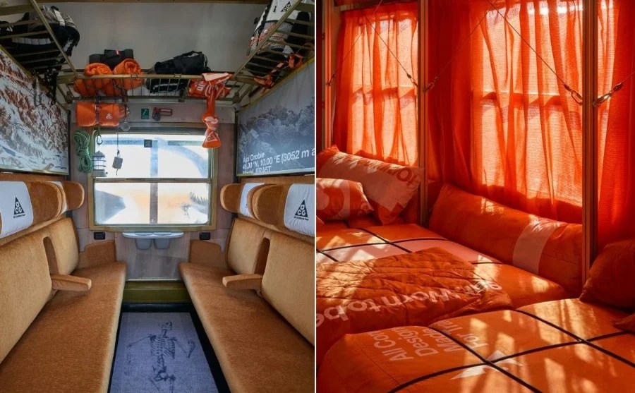 Questo treno è stato disegnato da Nike ACG per Milano-Cortina 2026