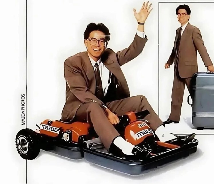 Mazda anticipò Jeremy Clarkson: negli anni 80 costruì un mini kart che stava dentro un trolley da viaggio