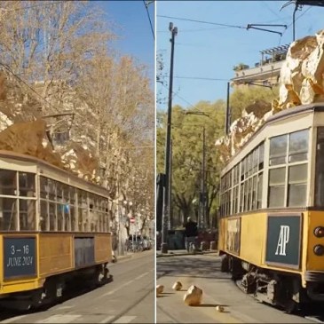 Qualche tempo fa, durante la mitologica Milan Design Week, Audemars Piguet s'inventò un tram d'oro per le vie di Milano