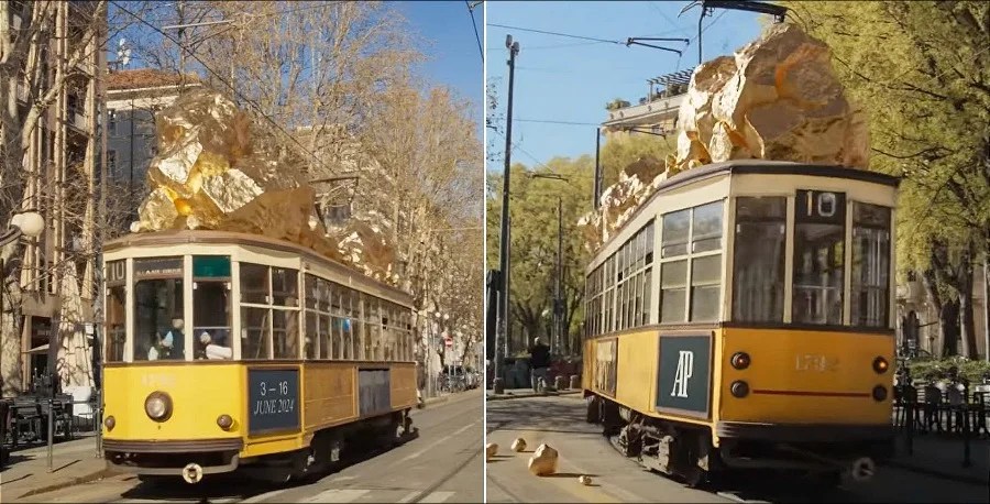 Qualche tempo fa, durante la mitologica Milan Design Week, Audemars Piguet s'inventò un tram d'oro per le vie di Milano