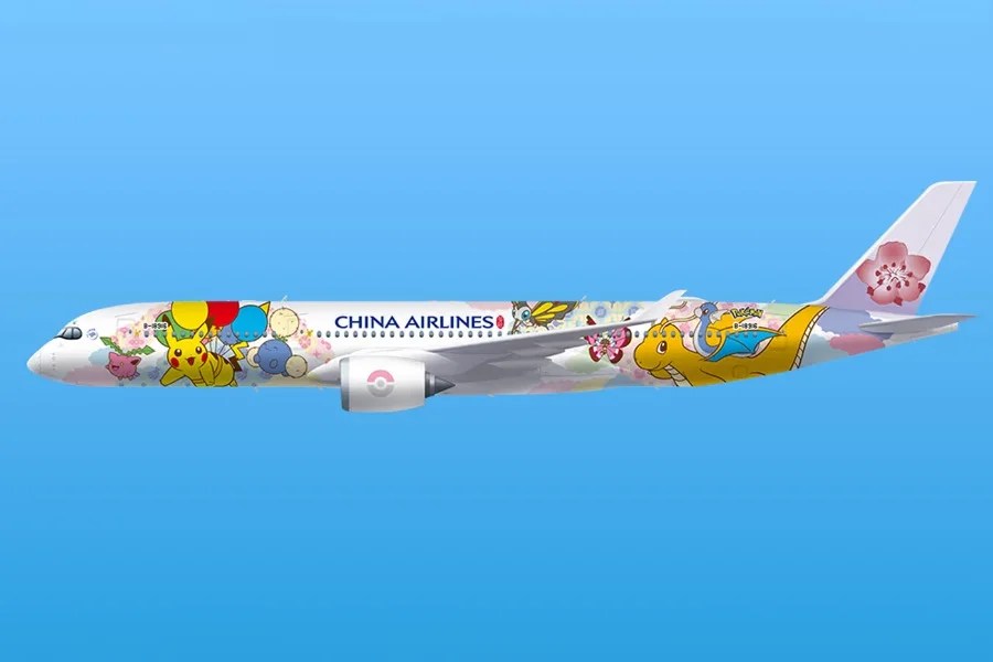 China Airlines ha svelato un Airbus con livrea a tema Pikachu e Pokémon