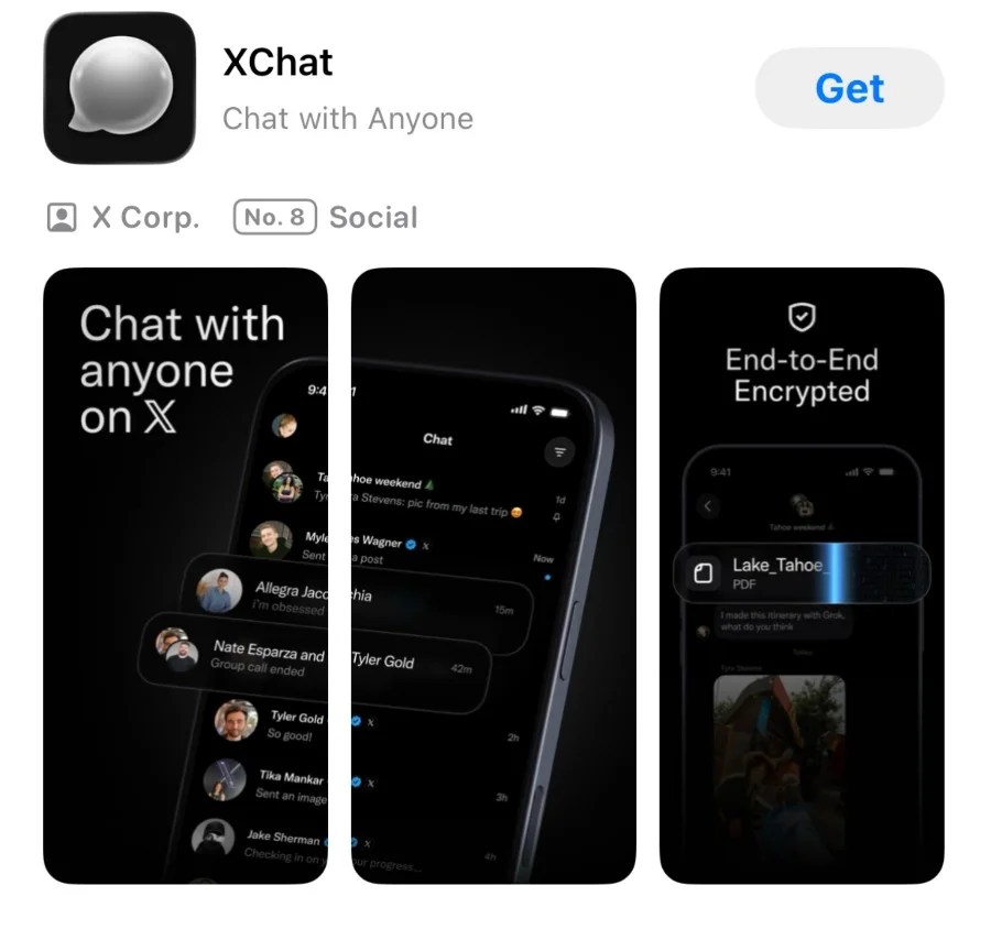 Nel frattempo X ha silenziosamente messo a disposizione un'app di messaggistica privata su iOS
