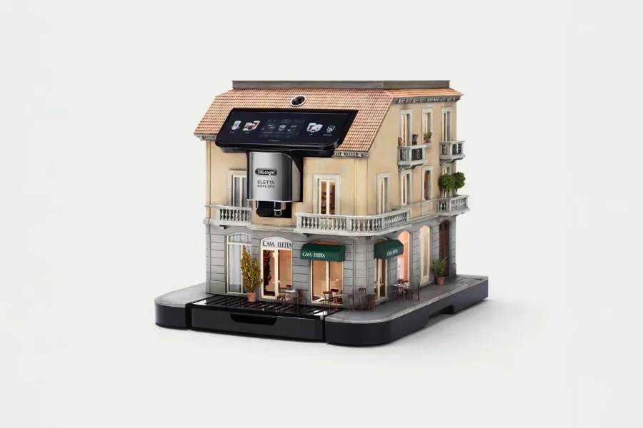 Questa mini casa è in realtà una macchina da caffè creata per Milano Design Week
