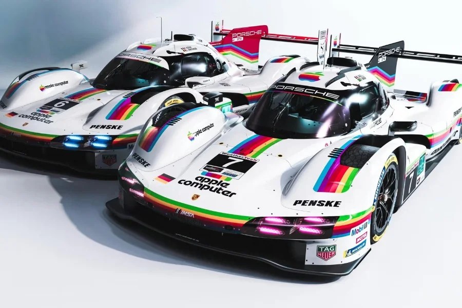 Porsche Penske Motorsport ha messo in pista due Porsche 963 ispirate a Apple