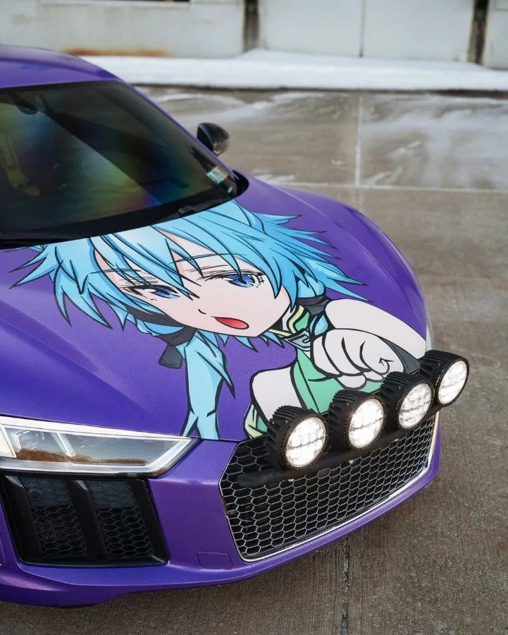 Il rapper Lil Uzi Vert gira con un’Audi R8 ispirata agli anime