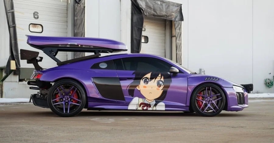 Il rapper Lil Uzi Vert gira con un’Audi R8 ispirata agli anime