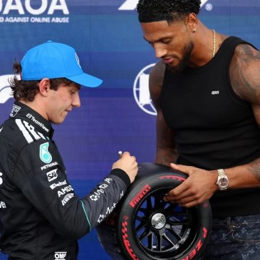 Scoppia la Okoye mania, e il portierone dell'Udinese premia Kimi Antonelli a Silverstone