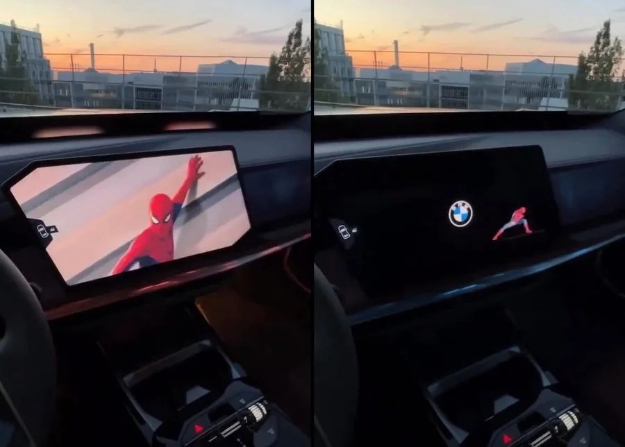 BMW forza pubblicità di Spider-Man sugli schermi delle auto, e i proprietari non ci stanno